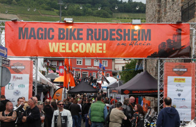 Eventgelände der Magic Bike Rüdesheim 2014